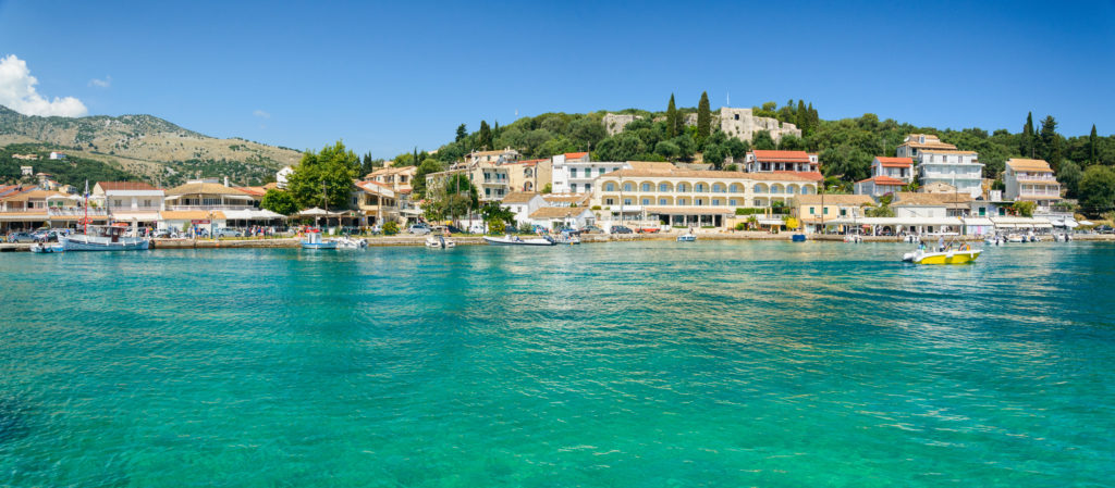 Kassiopi harbour corfu